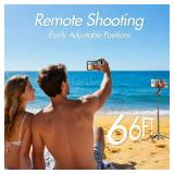 XJUGEZ Phone Vlog Selfie Monitor Screen for iPhone,Back Camera Monitor Screen with Remote Control,2500mAh Battery,Strong Magnetic Vlog Camera 4K for YouTube,Live Stream,TikTok-No Delay