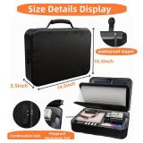 Fireproof Document Box (Soft-Shell) with Lock & Waterproof Zipper, 5200°F Safe for Important Documents, Certificates, Laptop Portable File Organizer for Home, Office, Travel Storage