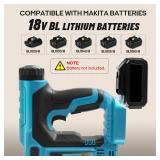 ZUYIYI 18GA 2-in-1 Cordless Brad Nailer for Makita 18v Battery(NOT Included), Nail Gun Battery Powered, Electric Stapler Gun w/1000 Nails & Staples, Adjustable Depth for Upholstery, Woodworking TOOL O