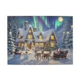 Christmas Wooden Jigsaw Puzzles for Adults 500 Pieces Interlock Perfectly with Letter on Back, Unique Design for Home Decor and Birthday Party Gift Toy