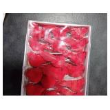 KLEWEE 24 Pcs Cardinals, Artificial Red Cardinal Birds, Clip On Christmas Red Cardinal Ornaments for Christmas Tree Decorations, Wreath, Centerpiece and Crafts - 3.5-3.9 Long