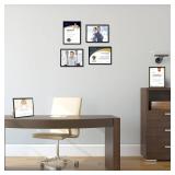 ELSKER&HOME 8.5 x 11 Frame Black 12 Pack, Certificate Award Document Diploma Frame Multi Pack, 8.5x11 Picture Frame for Wall & Tabletop Mounting in Horizontal or Vertical Format