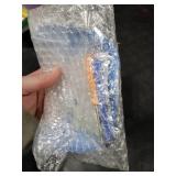 eXtremeRate Blue Soft Touch Front Housing Shell Case for Xbox One S/X Controller, Comfortable Replacement Kit Faceplate Cover for Xbox One Wireless Controller Model 1708