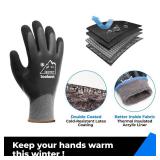 OriStout Waterproof Winter Work Gloves for Men and Women, Touchscreen, Freezer Gloves, Thermal Insulated, for Cold Weather