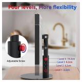 ITSHOM Stand for Echo Show 15 (1st, 2nd Gen), Echo Show 21 with Swivel and Tilt Design, 4-Level Height Settings, Aluminum Mount Stand for Show 21, VESA-Compatible for 15-21 Displays (Black-Swivel)