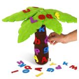 CHEFAN Felt Letter Tree, Freestanding Coconut Tree, Alphabet Game Set Props from The Childhood Favorite Book for Early Education Home Classroom Play