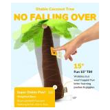 CHEFAN Felt Letter Tree, Freestanding Coconut Tree, Alphabet Game Set Props from The Childhood Favorite Book for Early Education Home Classroom Play