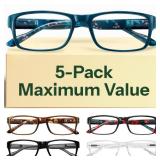 Gaoye 1.0 Professional Reading Glasses for All Day - Computer Readers with Blue Light Protection - Value Pack