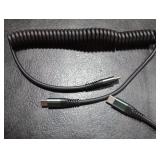 USB C to USB C Cable 6ft, 2Pack Coiled USB C Charger Cable Car, Type C Fast Charging for Cable for iPhone 17/16/15/Plus/Pro/Pro Max/MacBook Pro 2020/iPad Pro 2020/iPad Air 4/Samsung Galaxy S23