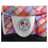 GKandi Women Golf Gloves Right Handed Golfer Left Hand Glove Grip Soft Breathable All Weather Printed Pattern 1 Pack with Ball Marker for Ladies Size S M L (Square, Medium)