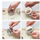 IAXSEE Dumplings Maker Set, Stainless Steel Dumpling Molds and Skin Maker