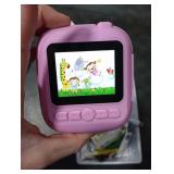 Kids Camera Instant Print, 12MP & 1080P Instant Camera for Kids with 32G Card & Print Paper, Selfie Digital Video for Toddler,Christmas Birthday Gifts for Girls Boy Age 3-12 (Purple)