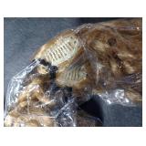 REECHO Curly Hair Extensions - 4PCS 18 GoGo Curly Clip in Hair Extensions 100% Super Protein Hairpieces with Invisible Lace Weft Silky Soft Natural Look for Women - Honey Blonde