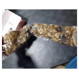 REECHO Curly Hair Extensions - 4PCS 18 GoGo Curly Clip in Hair Extensions 100% Super Protein Hairpieces with Invisible Lace Weft Silky Soft Natural Look for Women - Honey Blonde