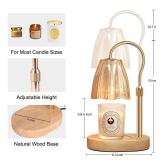 Honvinor Candle Warmer Lamp with Timer & Dimmer, Candle Warmer Height Adjustable, Fits All Jar Scented Candles, Candle Lamp with 3 Bulbs, Charming Gift Box with Ribbon for Gifting