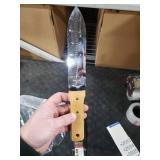 NISAKU NJP650 The Original Hori Hori Namibagata Japanese Stainless Steel Weeding Knife, 7.25-Inch Blade