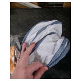 Alicedreamsky Cat Tunnel, Collapsible Tube with 1 Play Ball Toys, 3 Ways Tunnels for Indoor Cats, Puppy, Kitty, Kitten, Rabbit (White and Gray)