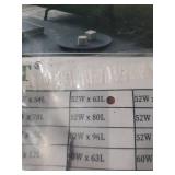 LAMIT Terracotta Linen Curtains 63 Inch for Bedroom, Light Filtering Neutral Semi Sheer Window Boho Curtains Back Tab and Rod Pocket Panels for Living Room, 2 Panels, 52 x 63 Inch