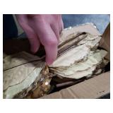 DILATATA 6pcs Glitter Christmas Flowers 12 Inch Large Velvet Poinsettia Artificial Christmas Flowers Velvet Poinsettia Floral Picks Stems for Xmas Tree Decorations Wreaths Garland Wedding - Champagne