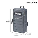 EXCELLENT ELITE SPANKER Tactical MOLLE Pouch EDC Utility Pouches Gadget Organizer Phone Holder Waist Bag Tool Pouch(Grey)