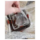 3-Piece Lighted Gift Boxes - Pre Lit Christmas Decoration with Ribbons for Indoor/Outdoor Use (8in) - Weather Resistant Yard Home Decor with Warm UL Lights