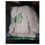 EMME Fleece Blanket, 3D Jacquard Throw Blanket for Couch and Bed, Soft Cozy and Fluffy Blankets Lightweight Luxury Flannel with Waffle Design (Ivory, 60 x 80)