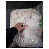 EMME Fleece Blanket, 3D Jacquard Throw Blanket for Couch and Bed, Soft Cozy and Fluffy Blankets Lightweight Luxury Flannel with Waffle Design (Ivory, 60 x 80)