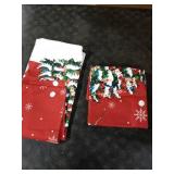 Wsunsal Red Christmas Pillow Covers 24x24 Set of 2 Farmhouse Snowman Snowflake Xmas Tree Decorative Pillowcase Winter Holiday Square Linen Cushion Covers for Home Bed Couch Sofa Outdoor Decor