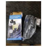 Suvnie Dual Car Cup Holder Expander, 2 in 1 Multifunctional Auto Drink Adapter with Adjustable Base, 360 Degrees Rotating Cupholder Extender with Compass, Universal Car Accessories