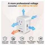 Shayangyoung Voltage Converter US to Europe, 220V