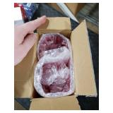 Ciaell 12 Pack Romantic Plastic Water Glasses - 14 Oz Red Vintage Drinking Glasses, Embossed Ribbed Plastic Cups, Textured Striped Set for Juice, Beverages, Beer, Cocktail & Valentine