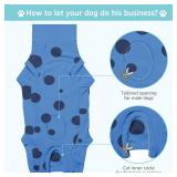 2-Pack X-Small Dog Surgery Recovery Suit Male, Post Surgery Protective Wear with Pee Hole, Unisex Pet Surgical Vest for Wound Care, Spay/Neuter Healing (Blue, XS)