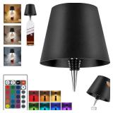 SOUDFK 2025 New Wireless Bottle Lamp,RGB LED Bottle Light with Remote(RGB Black, 1pc)