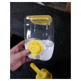 Hanging Water Dish For Cage Yellow