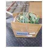 2 Pack 24 Inch Lighted Outdoor Christmas Tree with Dual Color LED Lights, Remote Control Battery Operated Pre-lit Pathway Urn Filler, Christmas Porch Decorations for Home, Porch & Yard