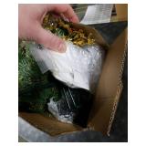 2 Pack 24 Inch Lighted Outdoor Christmas Tree with Dual Color LED Lights, Remote Control Battery Operated Pre-lit Pathway Urn Filler, Christmas Porch Decorations for Home, Porch & Yard