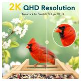 PeckCam Bird Feeder with Camera - 4MP 2K Live AI Bird Species Identification Instant Arrival Alerts - Smart Cameras Birds Feeders Solar Powered Birdwatching Gift for Birdlover Mom Dad, 2.4GHz WiFi