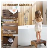 Strongtek Large Bamboo One Step Stool