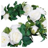 Teldrassil White Rose Garland 2pcs