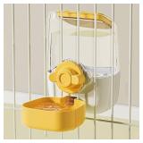 Hanging Water Dish For Cage Yellow