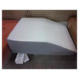 Sweetcrispy Wedge Pillow, Body Pillow for Sleep Apnea, Neck Pain Relief, Post Surgery, Sleeping Comfort, Acid Reflux, Heartburn, Back Pain Relief and Snoring, 7Inch, White& Grey