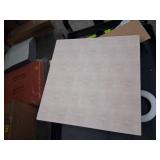 Large Ottoman Tray for Coffee Table,Square Shagreen Leather Decorative Tray with Gold Handles for Living Room Decor