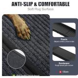 Dog Ramp for Car 65"X17.2" Large Folding Pet Stair Ramps for Truck, SUV, with Non-Slip Surface, Up to 250LBS, Outdoor Dog Car Ramp for Medium & Large Dogs, Portable Pet Steps