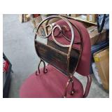 Rocky Mountain Goods Decorative Indoor Log Rack - Heavy duty iron with Antique bronze finish - Perfect size for indoor use - Pre assembled - Decorative log holder design and finish