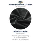 $105 ULTIMATE SACK 3000 3-Foot Bean Bag Chair, Black Suede Cover   Oversized Foam Lounger, Floor Seat, Small Sofa, or Couch Bed for Living Area, Gaming Room, or Reading Lounge