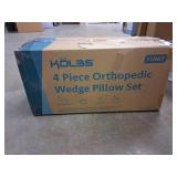 $170 K lbs Bed Wedge Pillow Chic Jacquard Cover Wedge Pillow for Sleeping and Acid Reflux, Heartburn (4 Piece Wedge Set)