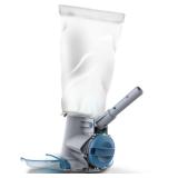 $219 KOKIDO Rechargeable Heavy Duty Pool Leaf Vacuum Cleaner, Commercial Power Suction for Pool Closing, Standard and Fine Filter Bags, for Larger Leaves and Debris, Inground and Above Ground Pools XV