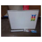 WALGLASS Double-Sided White Board, 24" x 18" Dry Erase Board Magnetic Whiteboard for Wall, Hanging Mounted Whiteboard Silver Aluminium Frame for Home, School, Office, Kitchen
