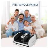 yoyomax Shiatsu Foot Massager with Heat & Ice Therapy, Plantar Fasciitis & Neuropathy Relief, Deep Kneading Shiatsu for Feet-Calf-Arm-Ankle Relaxation at Home/Office, Ideal for Women & Men-White