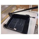 $150 12"Heavy Duty Guillotine Paper Cutter, 400 Sheet Capacity Paper Cutter for A4 Paper, Steel Construction Stack Paper Trimmerr for Office, School, Picture Shop and Home, Black
